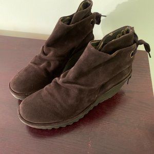 Fly London Wedge Heel Booties